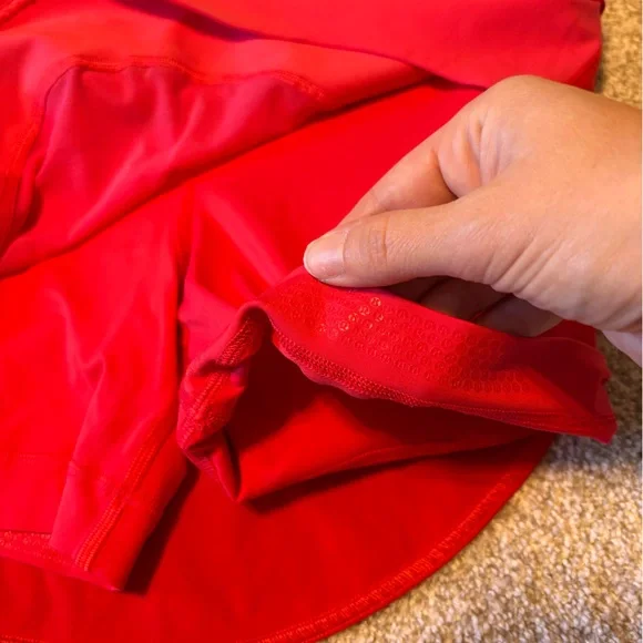 Lululemon Asymmetrical Layered HR Tennis Skirt Size 6 Red/ Pink - Picture 6 of 9